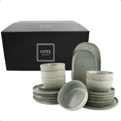 OTIX Serviesset Bordenset 6 Persoons 20-delig Serveerschaal borden