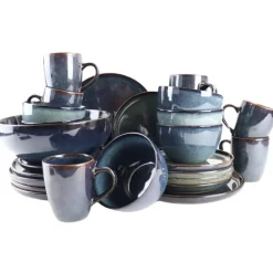 OTIX Serviesset 25-delig Bordenset Saladeschaal Koffiekopjes Ontbij...