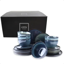 OTIX Serviesset 18-delig Bordenset Ontbijtborden Dinerborden Soepko...