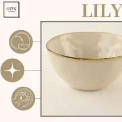 OTIX Soepkommen 6 Persoons Beige 620ml Keramiek