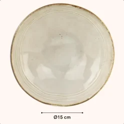 OTIX Soepkommen 6 Persoons Beige 15cm Soeptassen Keramiek LILY