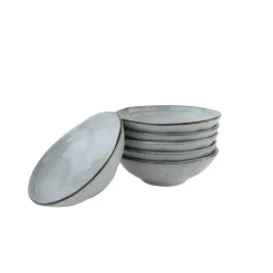 OTIX Soepkommen 6 stuks Blauw 15cm Soeptassen Keramiek BLUEBELL