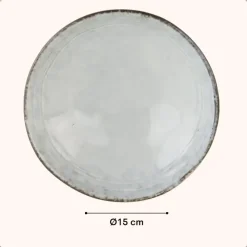 OTIX Soepkommen 6 stuks Blauw 15cm Soeptassen Keramiek BLUEBELL