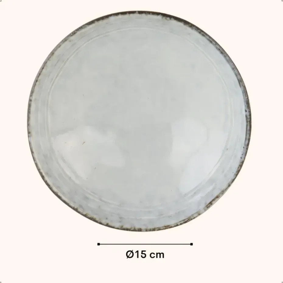 OTIX Soepkommen 6 stuks Blauw 15cm Soeptassen Keramiek BLUEBELL