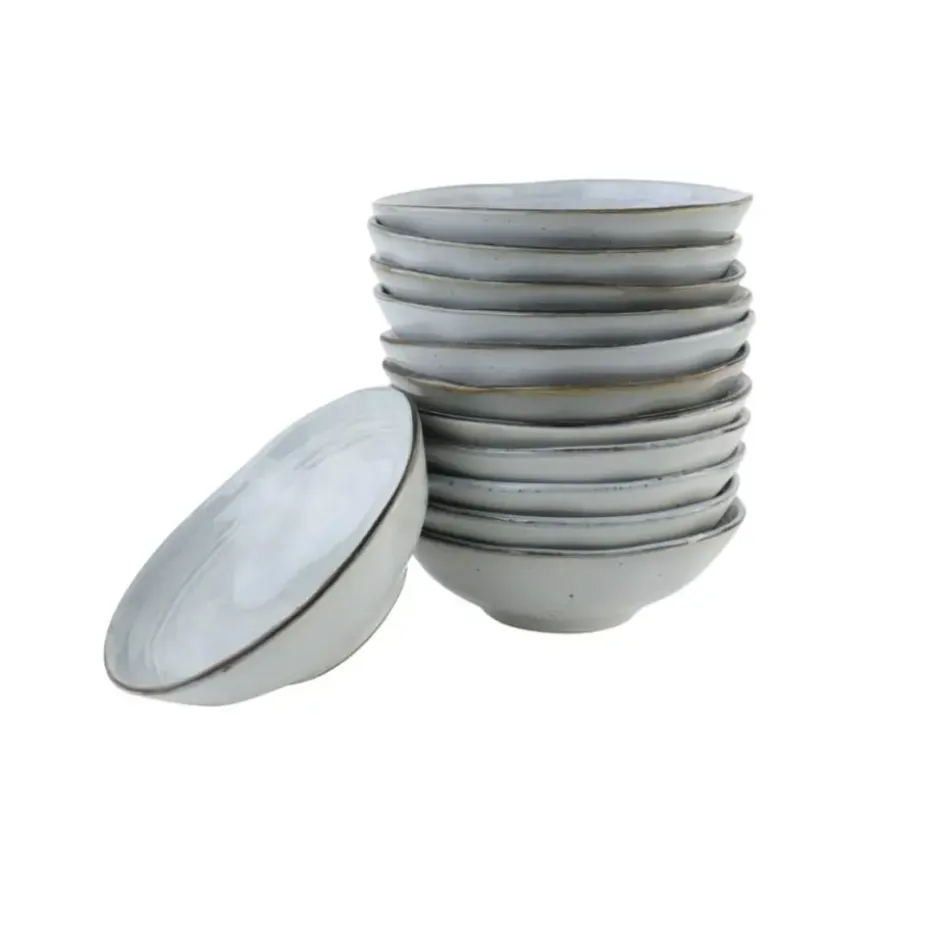 OTIX Soepkommen 12 stuks Blauw Soeptassen 15cm Keramiek BLUEBELL