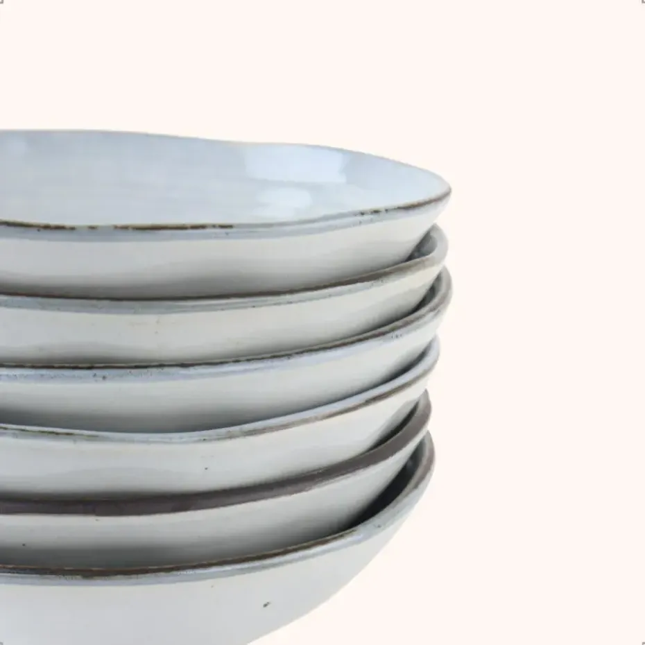 OTIX Soepkommen 12 stuks Blauw Soeptassen 15cm Keramiek BLUEBELL