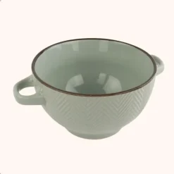 OTIX Soepkommen met Oor Set van 8 Verschillende kleuren Aardewerk 680 ml