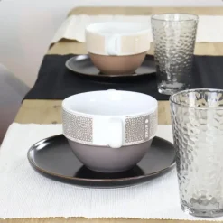 OTIX Soepkommen met Oor Set van 6 Stuks Soeptassen 500 ml Diverse kleuren