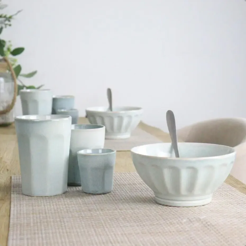 OTIX Soepkommen Zonder Oor Set van 12 Schaaltjes 560ml Licht Blauw ELM