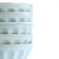 OTIX Soepkommen Zonder Oor Set van 12 Schaaltjes 560ml Licht Blauw ELM