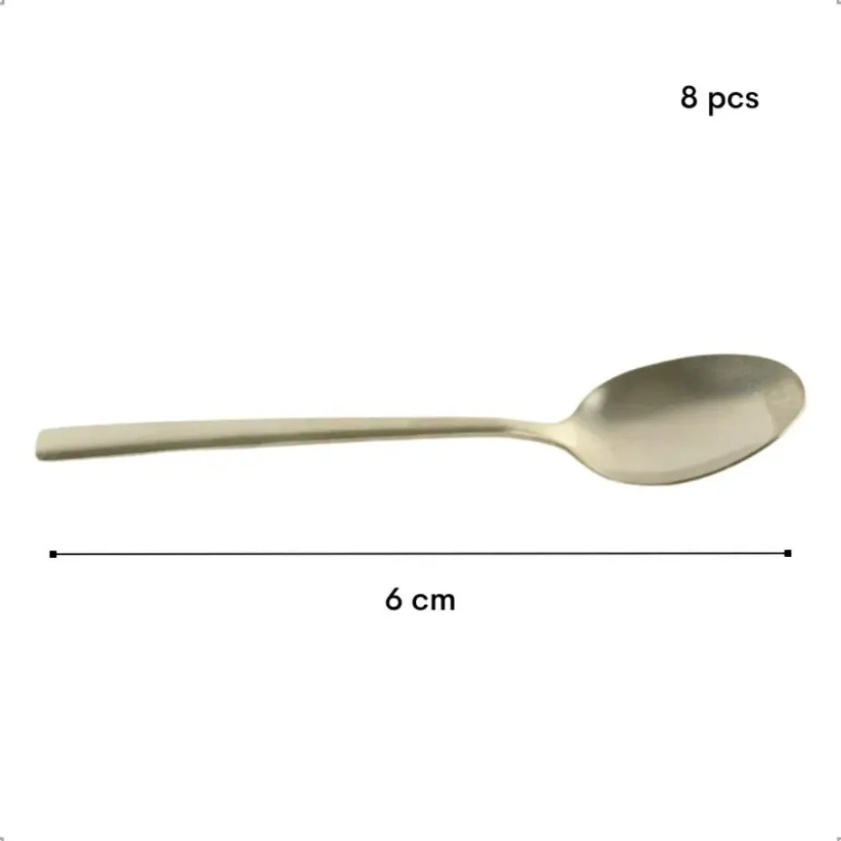 OTIX Theelepels Koffielepels Kleine Lepels Set van 8