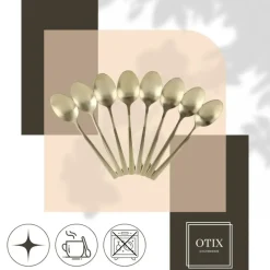 OTIX Theelepels Koffielepels Kleine Lepels Set van 8
