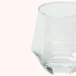 OTIX Waterglazen Set van 12 300ml Diamant vorm Transparant Glas