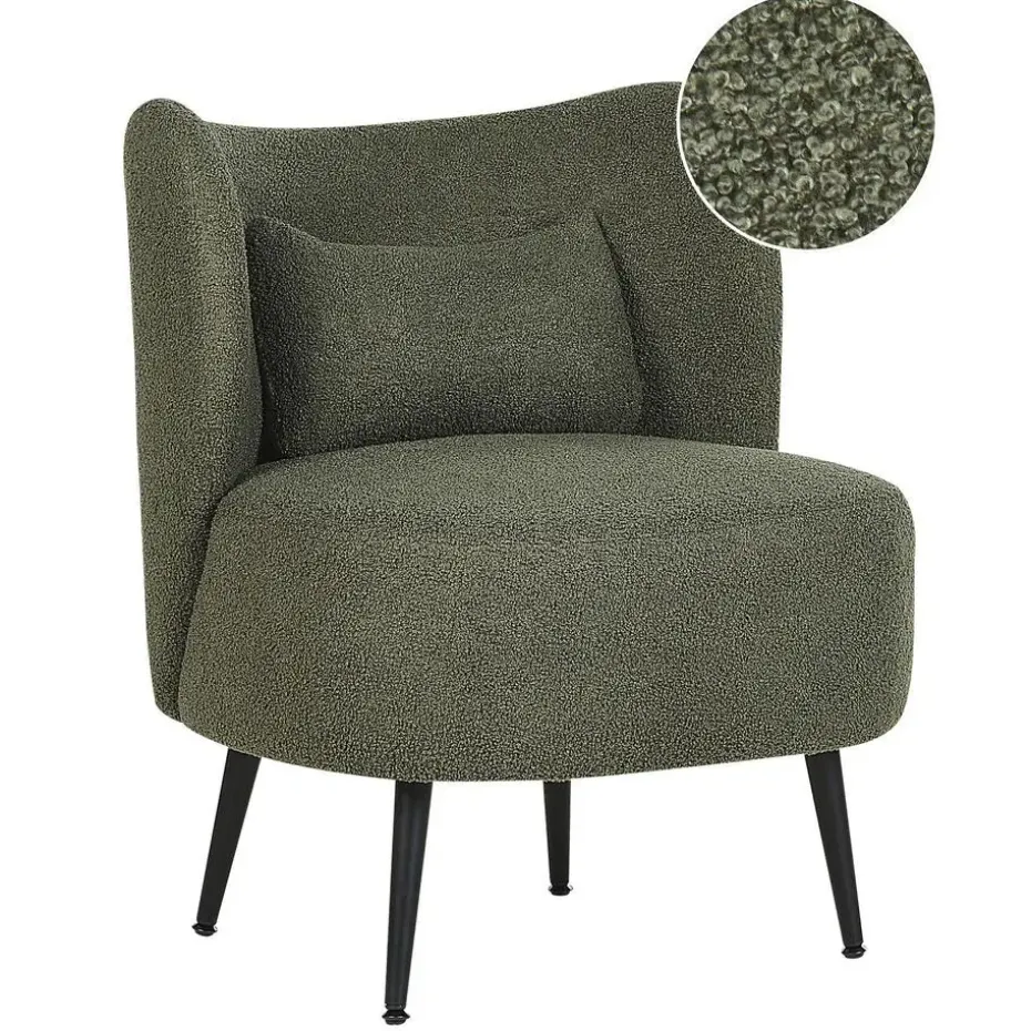 OTSBY - Fauteuil - Donkergroen - Bouclé