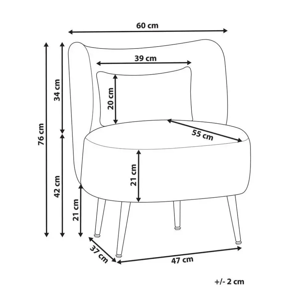 OTSBY - Fauteuil - Donkergroen - Bouclé