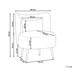 OTSBY - Fauteuil - Donkergroen - Bouclé