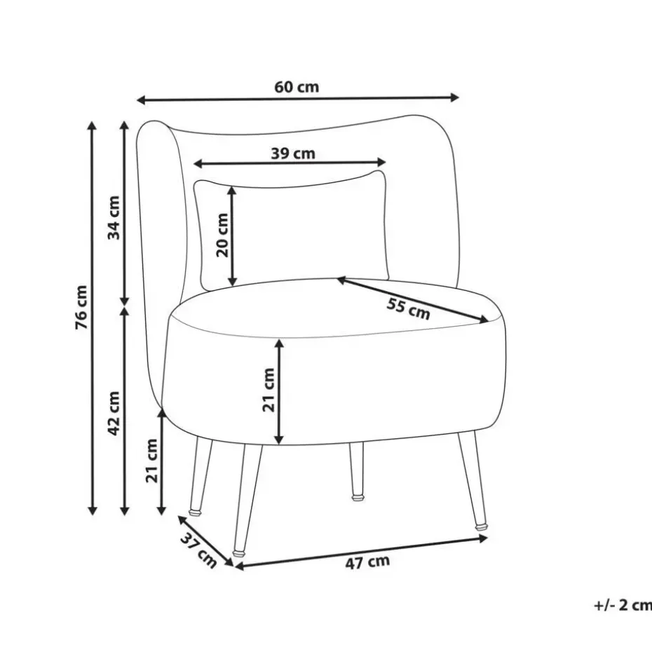 OTSBY - Fauteuil - Donkergroen - Bouclé