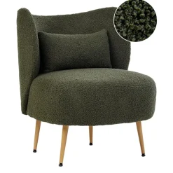 OTSBY II - Fauteuil - Donkergroen - Bouclé