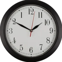 Out of the Blue Wandklok - omgekeerd - Dia 29 cm - zwart/wit