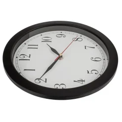 Out of the Blue Wandklok - omgekeerd - Dia 29 cm - zwart/wit