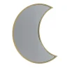 Out of the blue Wandspiegel Halve Maan - metaal - goud - 25x11 cm