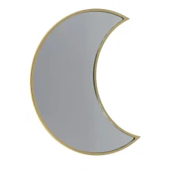 Out of the blue Wandspiegel Halve Maan - metaal - goud - 25x11 cm