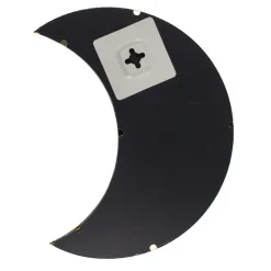 Out of the blue Wandspiegel Halve Maan - metaal - goud - 25x11 cm