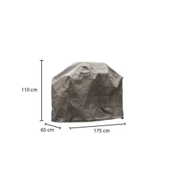 Outdoor Covers barbecue hoes - grijs - 195x65x110 cm