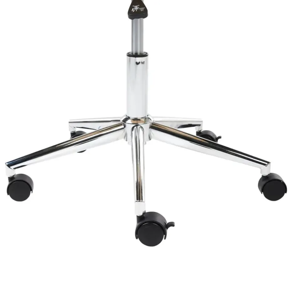 PALATKA - Bureaustoel - Lichthout/Zwart - Kunstleer