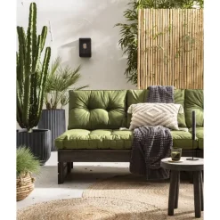 Palletkussen Florence donkergroen 120x80 cm