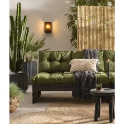 Palletkussen Florence donkergroen 120x80 cm