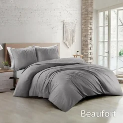 Papillon Beaufort Dekbedovertrek - Lits-jumeaux - 240x200/220 cm - Grijs