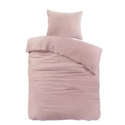 Papillon dekbedovertrek Brienz flanel - 140x200/220cm - Roze
