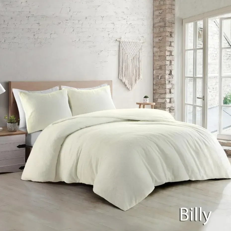 Papillon dekbedovertrek Billy - 140x200/220 cm - Ivoor