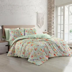 Papillon dekbedovertrek Nora- 200x200/220- groen