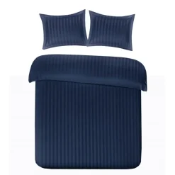 Papillon dekbedovertrek Satijn Streep - 240x200/220 cm - Blauw