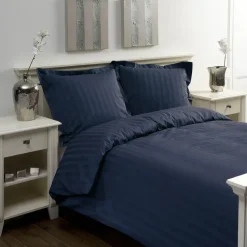 Papillon dekbedovertrek Satijn Streep - 240x200/220 cm - Blauw