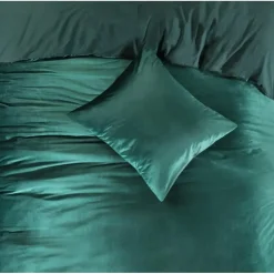 Papillon dekbedovertrek Uni Velvet - 200x200/220 cm - Groen