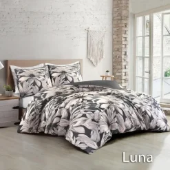 Papillon Luna Dekbedovertrek - Lits-jumeaux - 240x200/220 cm - Navy