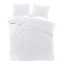 Papillon Valencia Dekbedovertrek - Lits-jumeaux - 240x200/220 cm - Wit