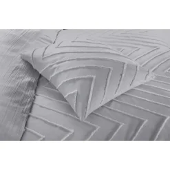 Papillon Valencia Dekbedovertrek - Eenpersoons - 140x200/220 cm - Grijs