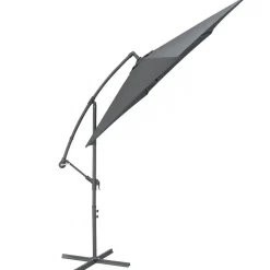 Parasol - duurzame Zweefparasol Ø300 cm – Kantelbaar - 3 meter doorsnede - Grijs
