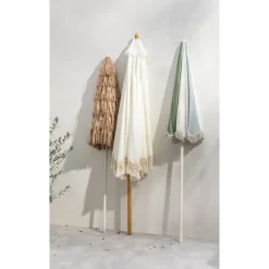 Parasol Oliva tilt - zand/groen - Ø200 cm