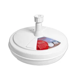 Parasolvoet Plastiva - kunststof - Dia 44 cm - klemsluiting - wit
