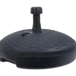 Parasolvoet Rattan - rond - antraciet grijs - D45 cm - 20 liter