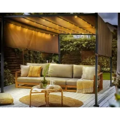 PARGA - Tuinpaviljoen - Bruin - Polyester