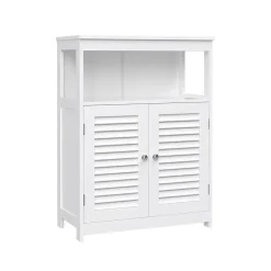 Parya Home - Badkamerkast - Vrijstaande Kast - 2 Deuren - Hout - Wit