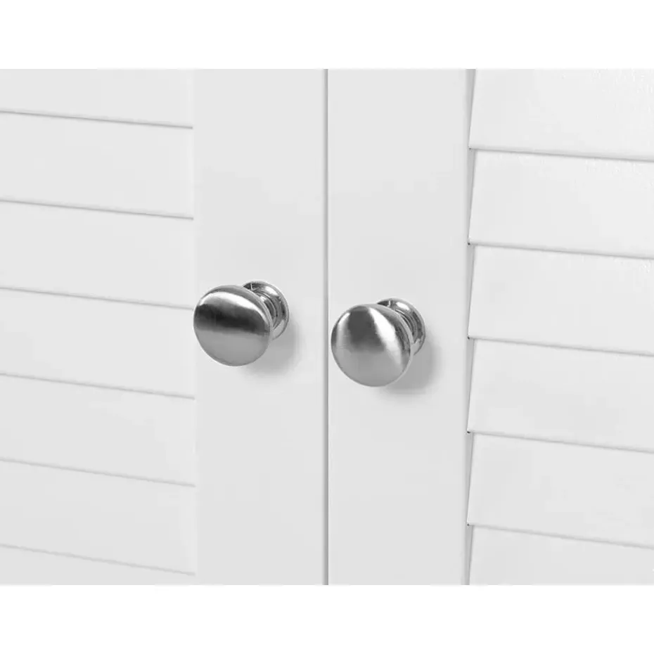 Parya Home - Badkamerkast - Vrijstaande Kast - 2 Deuren - Hout - Wit