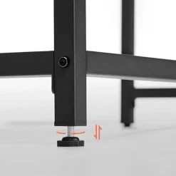 Parya Home - Computer bureau - Bruin-zwart - 120 x 60 x 75 cm