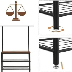 Parya Home - Garderoberek Met Schoenenrek